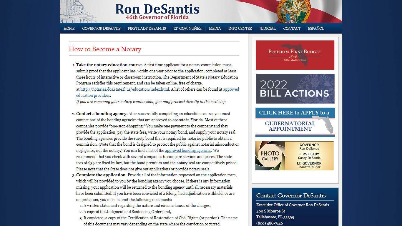 How to Become a Notary - Florida Governor Ron DeSantis